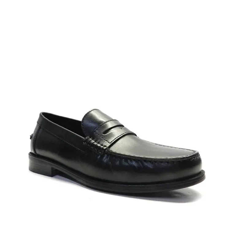 mocasn_geox_uzb_negro_1.webp Hombre Geox Zapatos Cerrados | Mocasines<Mocasín U641ZB