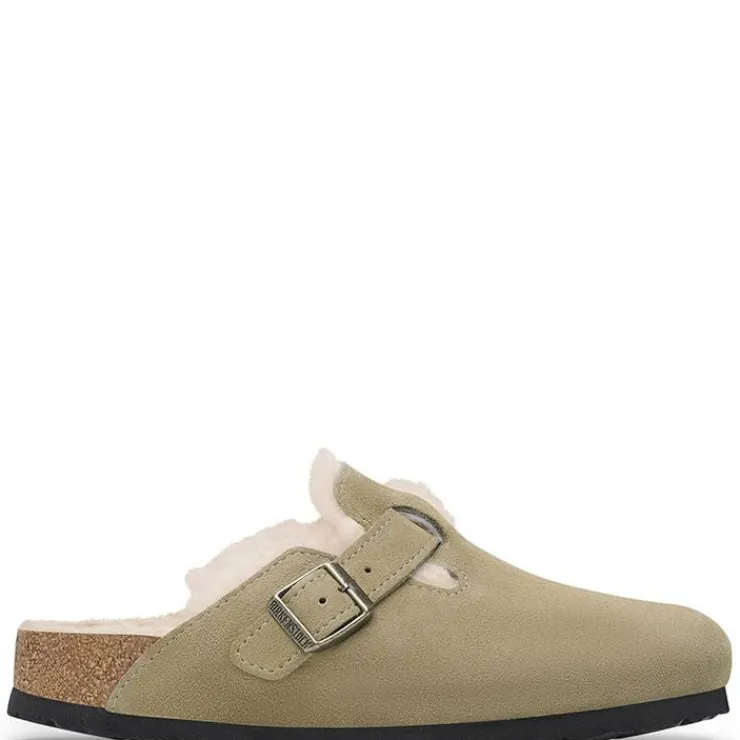 zueco_birkenstock_boston__0-3.webp Mujer Birkenstock Zuecos<Zueco Boston Lana Borrego Taupe