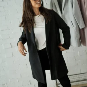 Laia Laffaure Chaquetas Y Abrigos<Abrigo estilo Levita Negro