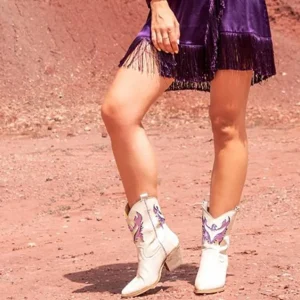 Mujer Exe Cowboy | Botas Y Botines<Botín Cesar-710 Offwhite