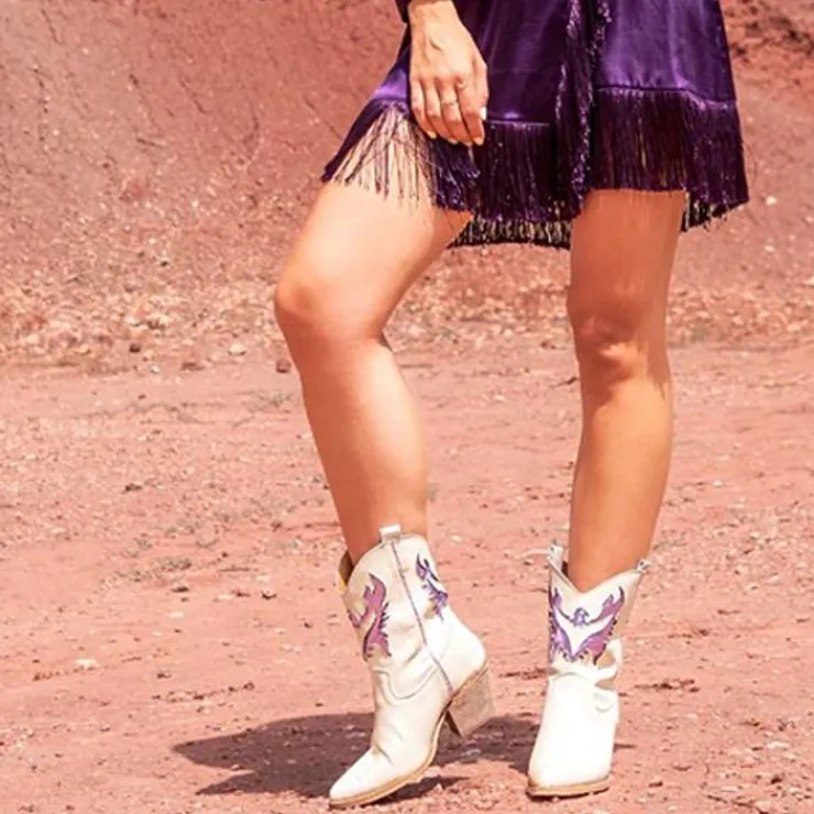botn_exe_cesar_offwhite_1.webp Mujer Exe Cowboy | Botas Y Botines<Botín Cesar-710 Offwhite