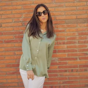 Laia Laffaure Partes De Arriba<Camisa Satinada