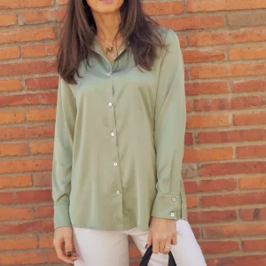 Laia Laffaure Partes De Arriba<Camisa Satinada